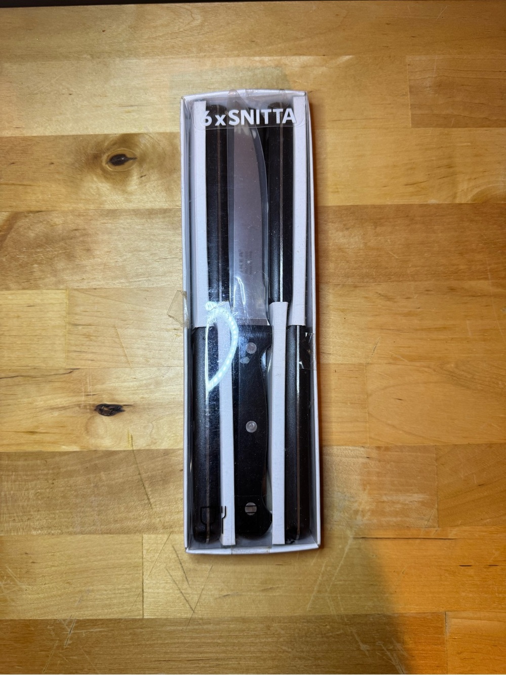 SNITTA Steak Knife Set - Black Handles - ikea